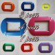 PLACCHE COMPATIBILI LIVING INTERNATIONAL IN ABS COLORATE  PER SCATOLE RETTANGOLARI SERIE GLAMOUR BOMBATA