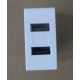 PRESA 2 USB COMPATIBILE LIVING LIGHT
