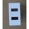 PRESA 2 USB COMPATIBILE LIVING LIGHT