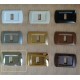 PLACCA CROMO LUCIDO IN ABS PER SCATOLE RETTANGOLARI SERIE ECLIPSE