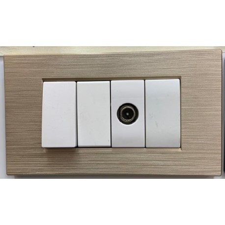 PLACCA CHAMPAGNE N. 13 IN ABS COMPATIBILE LIVING LIGHT INTERNATIONAL 3 4 7 POSTI