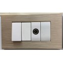 PLACCA CHAMPAGNE N. 13 IN ABS COMPATIBILE LIVING LIGHT INTERNATIONAL 3 4 7 POSTI