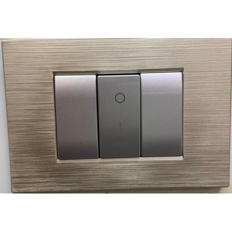 PLACCA SABBIA DORATA N.4 COMPATIBILE LIVING LIGHT INTERNATIONAL 3 4 7 POSTI