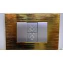 PLACCA ORO N.5 COMPATIBILE LIVING LIGHT INTERNATIONAL IN ABS 3 4 7 POSTI