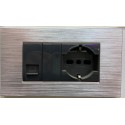 PLACCA ARGENTO N.9 COMPATIBILE LIVING LIGHT INTERNATIONAL IN ABS 3 4 7 POSTI