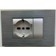 PLACCA SILVER N. 8 IN ABS COMPATIBILE LIVING LIGHT INTERNATIONAL 3 4 7 POSTI