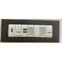 PLACCA GREYSTONE N. 24 IN ABS COMPATIBILE LIVING LIGHT INTERNATIONAL 3 4 7 POSTI