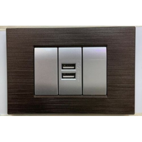 PLACCA CHOCOLAT NOIR  N. 7 IN ABS COMPATIBILE LIVING LIGHT INTERNATIONAL 3 4 7 POSTI