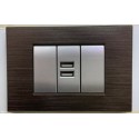 PLACCA CHOCOLAT NOIR  N. 7 IN ABS COMPATIBILE LIVING LIGHT INTERNATIONAL 3 4 7 POSTI