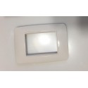 PLACCA BIANCA COMPATIBILE LIVING INTERNATIONAL 6603 PLACCHETTE COPRINTERRUTTORI