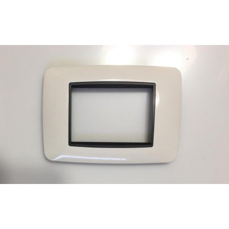 PLACCA BIANCA COMPATIBILE LIVING INTERNATIONAL 6603 PLACCHETTE COPRINTERRUTTORI
