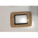 PLACCA BAMBOO COMPATIBILE LIVING INTERNATIONAL 6603 PLACCHETTE COPRINTERRUTTORI