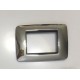 PLACCA CROMO LUCIDO COMPATIBILE LIVING INTERNATIONAL 6603 PLACCHETTE COPRINTERRUTTORI