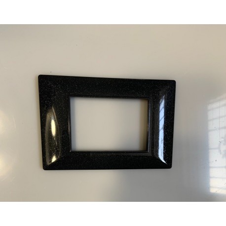 PLACCA COMPATIBILE VIMAR PLANA ACCIAIO SCURO C9903 PLACCHE ABS COPRINTERRUTTORI TASTO 3 4 7 PO
