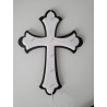 CROCE PLEXIGLASS BICOLORE 7 LED LUCE BIANCA CON BATTERIE