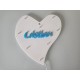 CUORE IN PLEXIGLASS 8 LED PERSONALIZZATO CON NOME LUCE BIANCA CON BATTERIE