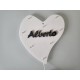 CUORE IN PLEXIGLASS 8 LED PERSONALIZZATO CON NOME LUCE BIANCA CON BATTERIE
