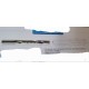 FRESATRICE PUNTE PER CNC 1 FLAUTO MILLING CUTTER PLEXI LEGNO PLASTIC DIAM 0.6