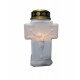 LUMINO VOTIVO CIMITERIALE A LED EFFETTO FIAMMA CON BATTERIE 2AA E INTERRUTTORE