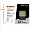 PROIETTORE A LED CON PANNELLO SOLARE FARO A LED SOLAR LIGHT 200W