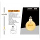 LAMPADA LED A FILAMENTO 4W E27 CON SCRITTA HOPE RETRO' VINTAGE