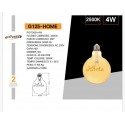 LAMPADA LED A FILAMENTO 4W E27 CON SCRITTA HOME RETRO' VINTAGE LAMPADINA DECORATIVA