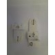 Portalampada per fluorescenti lineari + Porta starter T8/T10/T12