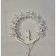 CORONCINA A LED CON CAVO + ALIMENTATORE PER FUNZIONAMENTO 230V.