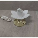 LUCCIOLA GIGLIO IN PLEXIGLASS CON PORTALAMPADA E14 E BASE COLORE OTONE