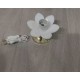 LUCCIOLA GIGLIO IN PLEXIGLASS CON PORTALAMPADA E14 E BASE COLORE OTONE