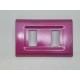 PLACCA ROSSO CICLAMINO METALLIZZATO PER SCATOLE RETTANGOLARI SERIE ELITE