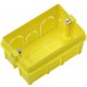 Scatola combinata con inserti in ferro 3 moduli colore giallo
