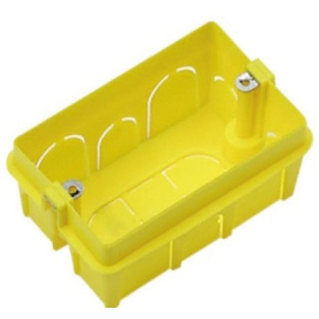 Scatola combinata con inserti in ferro 3 moduli colore giallo