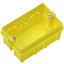Scatola combinata con inserti in ferro 3 moduli colore giallo