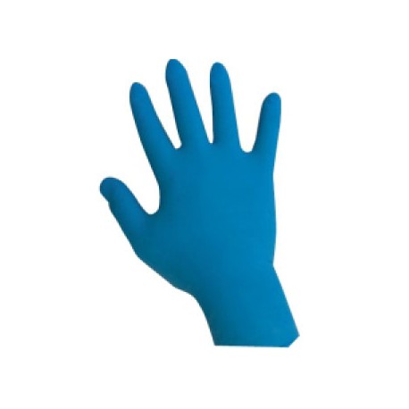 Guanti blu in nitrile taglia