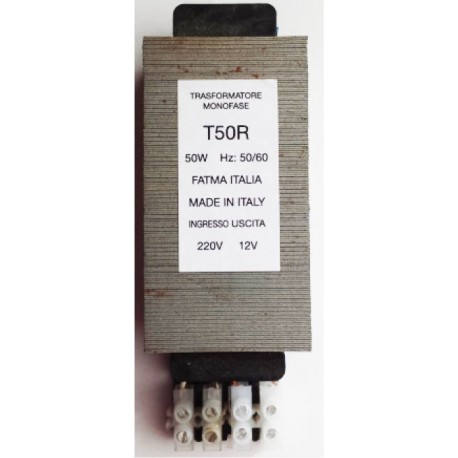 Trasformatore 50W entratat 230V. uscita 12V.