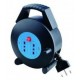 Avvolgicavo con sblocco  mt. 5 con 2 prese bivalenti