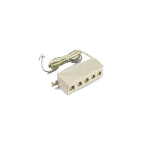 MULTIPRESA TELEFONO 5 POSTI MODULARE PLUG