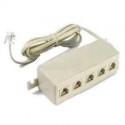 MULTIPRESA TELEFONO 5 POSTI MODULARE PLUG