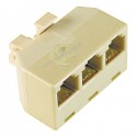 ADATTATORE DA SPINA MODULARE A 3 PRESE MODULARI