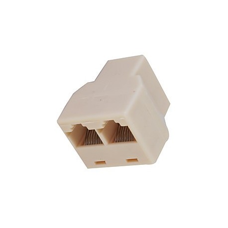 ADATTATORE DA PRESA MODULARE A 2 PRESE MODULARI
