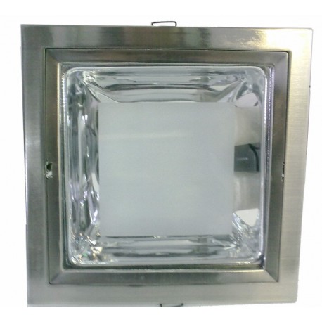 FARO DA INCASSO QUADRO FISSO PER 2 LAMPADE