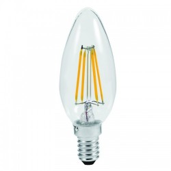 OLIVA TSPARENTE A LED E14 4W