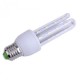 LAMPADA A LED 3 TUBI TRASPARENTE E14/E27 LUCE 360°