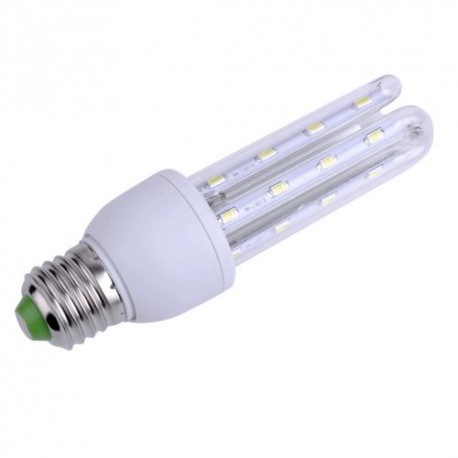 LAMPADA A LED 3 TUBI TRASPARENTE E14/E27 LUCE 360°