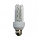 LAMPADA A LED 4 TUBI TRASPARENTE E14/E27 LUCE 360° 9W