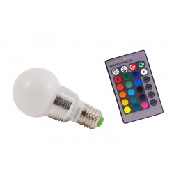 LAMPADA E27 RGB + TELECOMANDO