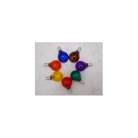 LAMPADA AD INCANDESCENZA SFERA COLORATA E14/E27