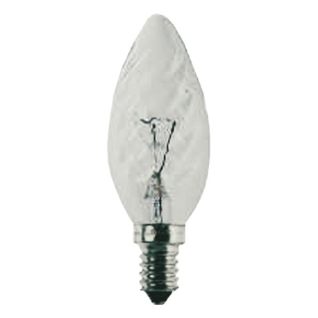 LAMPADA TORTIGLIONE CHIARO E14 25W/40W/60W
