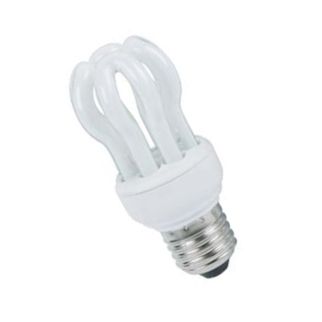 LAMPADA FIORE E14E/E27 20W FLUORESCENTE COMPATTA LUCE 6500K